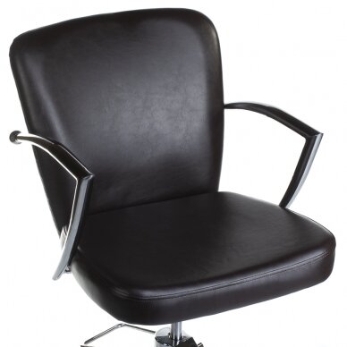 Fotel fryzjerski PROFESSIONAL HAIRDRESSING CHAIR LIVIO BRUSSEL BROWN 3