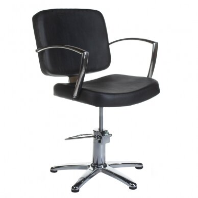 Frizieru krēsls PROFESSIONAL HAIRDRESSING CHAIR DARIO BRUSSEL BLACK