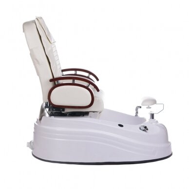 Pedicure chair with foot bath BR-2307 Cream 6