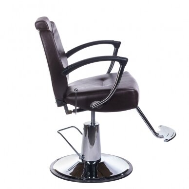 Hairdressing chair PROFESSIONAL BARBER CHAIR HEKTOR BRUSSEL BROWN 2