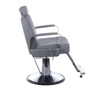 Парикмахерское кресло PROFESSIONAL BARBER CHAIR HOMER LIGHT GREY 2