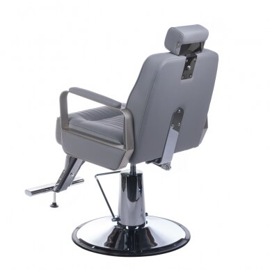 Парикмахерское кресло PROFESSIONAL BARBER CHAIR HOMER LIGHT GREY 7