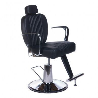 Frizieru krēsls PROFESSIONAL BARBER CHAIR OLAF BLACK