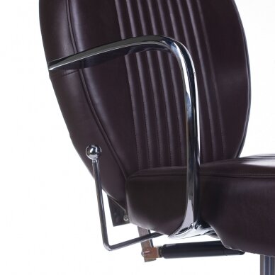 Frizieru krēsls PROFESSIONAL BARBER CHAIR OLAF BROWN 6