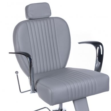 Krzesło barberski PROFESSIONAL BARBER CHAIR OLAF LIGHT GREY 3