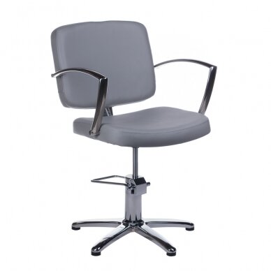 Frizieru krēsls PROFESSIONAL HAIRDRESSING CHAIR DARIO BRUSSEL GREY