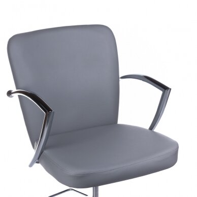 Kirpyklos kėdė PROFESSIONAL HAIRDRESSING CHAIR LIVIO BRUSSEL LIGHT GREY 3