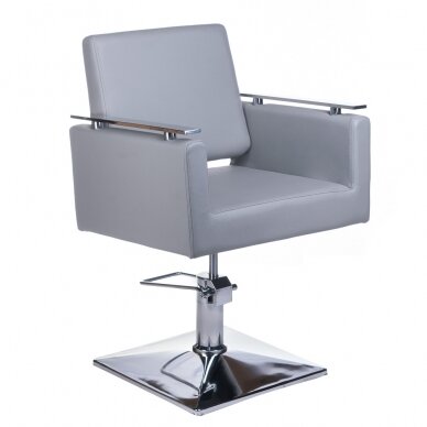 Fotel fryzjerski PROFESSIONAL HAIRDRESSING CHAIR MILO ANKARA LIGHT GREY