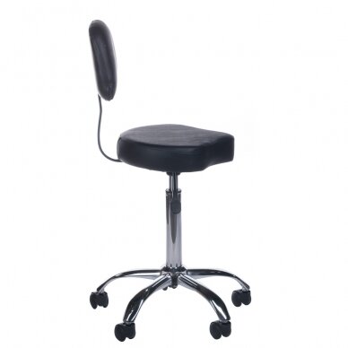 Beautician stool COSMETIC BEAUTY STOOL PRACTIC SHAPE BLACK 1