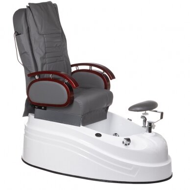 Pedicure chair with foot bath BR-2307 Grey