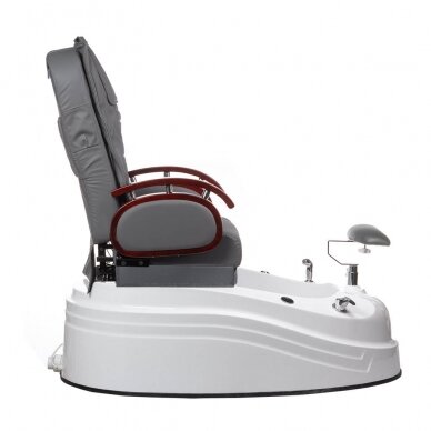 Fotel do pedicure z wanną do stóp BR-2307 Grey 4