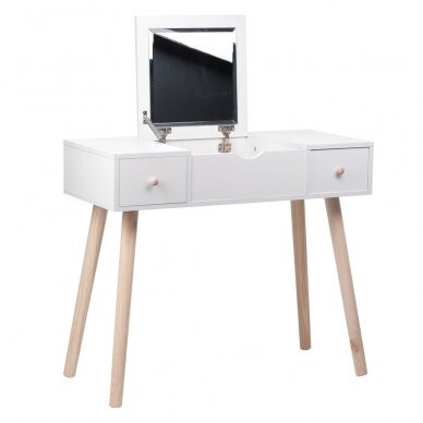 Make-up table with mirror and stool Astrid 2