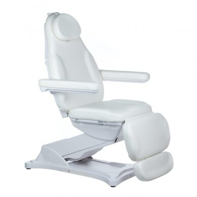 Kosmetologinis krėslas MODENA 2 MOTOR ELECTRIC CHAIR WHITE