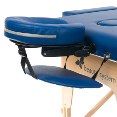 Foldable massage table BEAUTY SYSTEM WOOD 2 BLUE