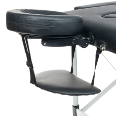 Klappbare massageliege BEAUTY SYSTEM ALU 2 BLACK (1)