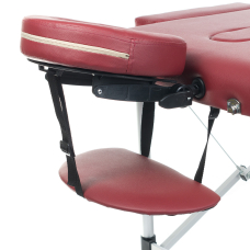 Foldable massage table BEAUTY SYSTEM ALU 2 BURGUND