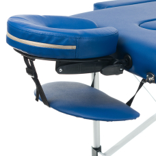 Foldable massage table BEAUTY SYSTEM ALU 2 BLUE