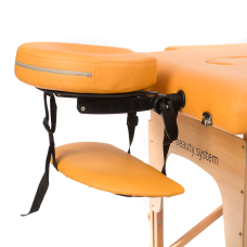 Foldable massage table BEAUTY SYSTEM WOOD 2 ORANGE