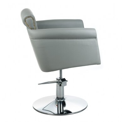 Frizieru krēsls PROFESSIONAL HAIRDRESSING CHAIR ALBERTO BERLIN GREY 1