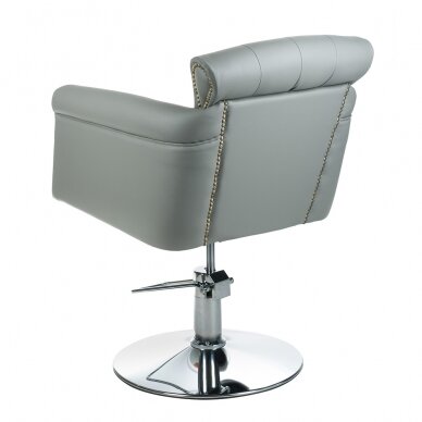 Frizieru krēsls PROFESSIONAL HAIRDRESSING CHAIR ALBERTO BERLIN GREY 2