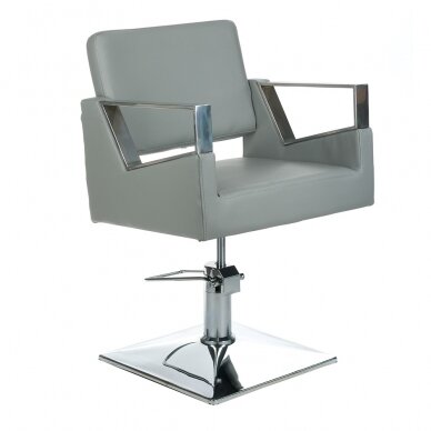 Fotel fryzjerski PROFESSIONAL HAIRDRESSING CHAIR ARTURO VILNIUS LIGHT GREY