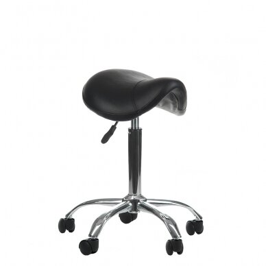 Kosmetologinė meistro kėdutė COSMETIC BEAUTY STOOL SINGLE BLACK