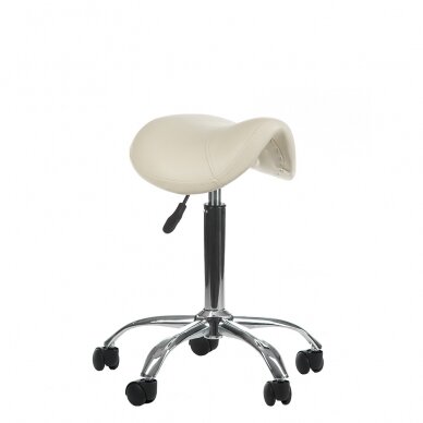 Kosmetikerin Hocker COSMETIC BEAUTY STOOL SINGLE CREAM