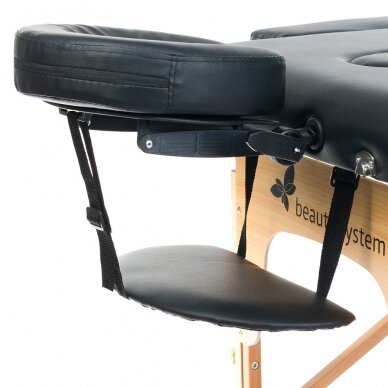 Foldable massage table BEAUTY SYSTEM WOOD 2 BLACK (1) 1