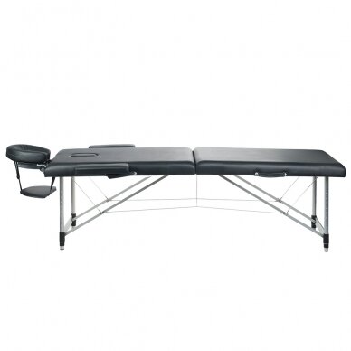 Foldable massage table BEAUTY SYSTEM ALU 2 BLACK (1) 1