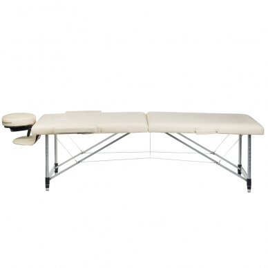 Foldable massage table BEAUTY SYSTEM ALU 2 CREAM (1) 2