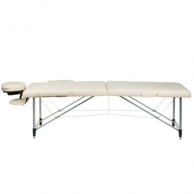 Foldable massage table BEAUTY SYSTEM ALU 2 CREAM (1) 1