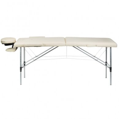 Foldable massage table BEAUTY SYSTEM ALU 2 CREAM (1) 3