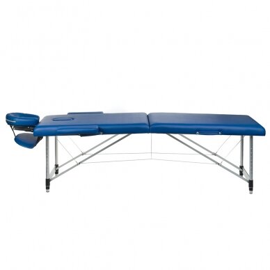 Foldable massage table BEAUTY SYSTEM ALU 2 BLUE 2