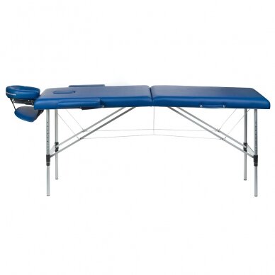 Foldable massage table BEAUTY SYSTEM ALU 2 BLUE 3