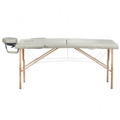 Foldable massage table BEAUTY SYSTEM WOOD 2 GREY 3