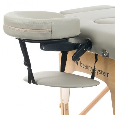 Foldable massage table BEAUTY SYSTEM WOOD 2 GREY 1