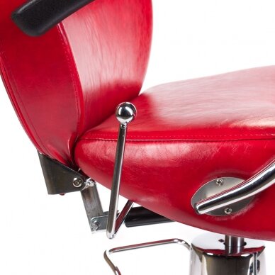 Hairdressing chair PROFESSIONAL BARBER CHAIR HEKTOR BRUSSEL RED 6