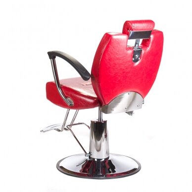 Hairdressing chair PROFESSIONAL BARBER CHAIR HEKTOR BRUSSEL RED 7