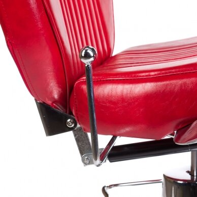 Kirpyklos kėdė PROFESSIONAL BARBER CHAIR OLAF RED 6