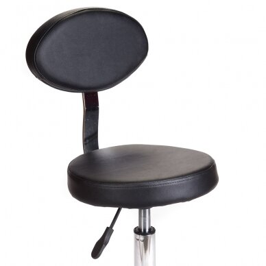 Kosmetologinė meistro kėdutė COSMETIC BEAUTY STOOL PRACTIC BLACK 2