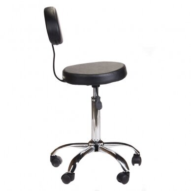 Kosmetologinė meistro kėdutė COSMETIC BEAUTY STOOL PRACTIC BLACK 1