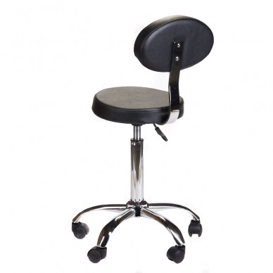 Kosmetologinė meistro kėdutė COSMETIC BEAUTY STOOL PRACTIC BLACK 3