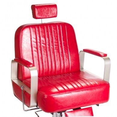 Parturintuoli PROFESSIONAL BARBER CHAIR HOMER RED 3