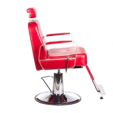 Kirpyklos kėdė PROFESSIONAL BARBER CHAIR HOMER RED 2