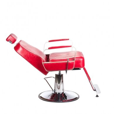 Kirpyklos kėdė PROFESSIONAL BARBER CHAIR HOMER RED 1