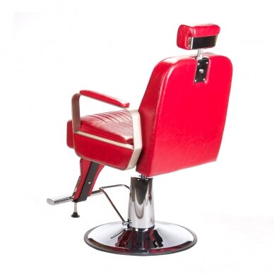 Kirpyklos kėdė PROFESSIONAL BARBER CHAIR HOMER RED 7