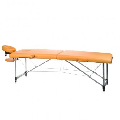 Klappbare Massageliege BEAUTY SYSTEM ALU 2 ORANGE