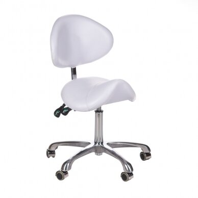 Kosmetologinė meistro kėdutė COSMETIC BEAUTY STOOL WHITE