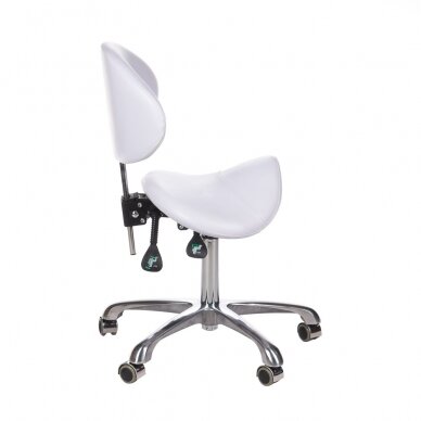 Kosmetologinė meistro kėdutė COSMETIC BEAUTY STOOL WHITE 1