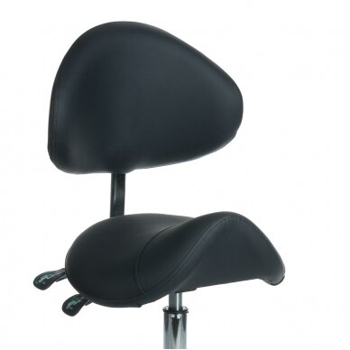 Taboret kosmetyczny COSMETIC BEAUTY STOOL BLACK 2